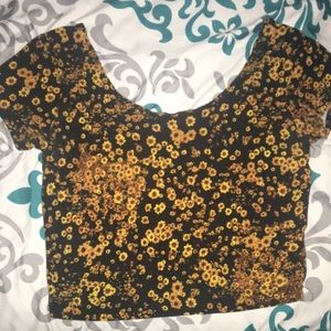 Sunflower crop top